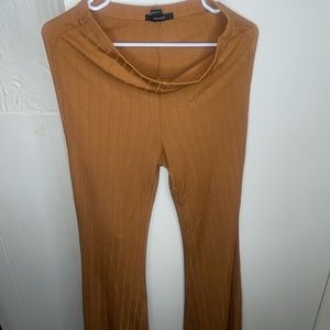 This is a forever 21 brown tan wide, leg pants. Good condition